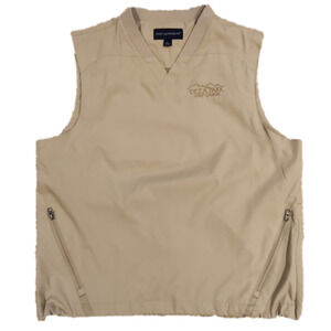3/$20 Port Authority Tan Deer Park Golf Course Pullover Vest Jacket